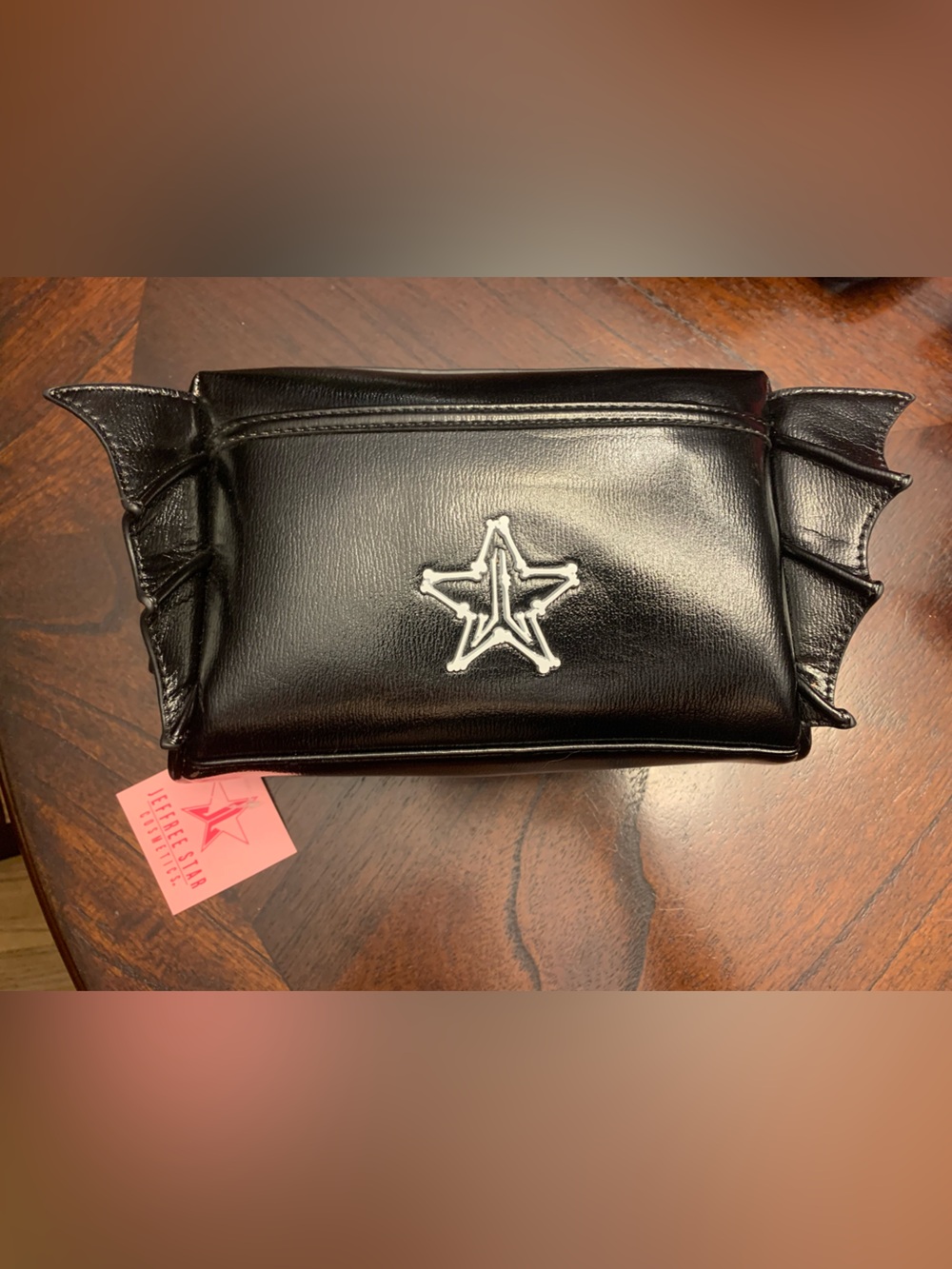 Jeffree Star Black Bat Wing Cosmetic Pouch